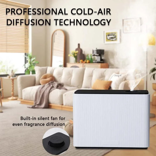 1000ML Fragrance Diffuser WIFI Bluetooth Smart Scent Air Machine For Home Hotel HVAC Aroma Diffuser Cover 4000m³ Black