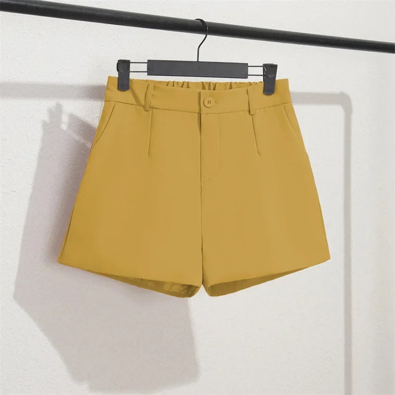 Solid Casual Elegant Trendy OL Office Lady Short Women's Pants