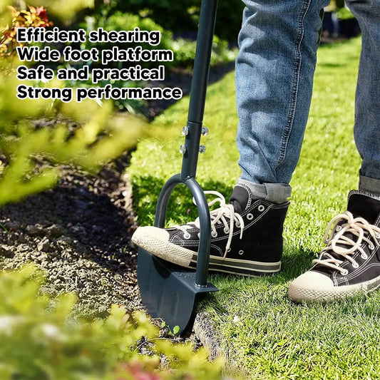 Half Moon Lawn Edger High Hardness Simple Cleansing Carbon Steel Manual Trimming Shovel for Garden
