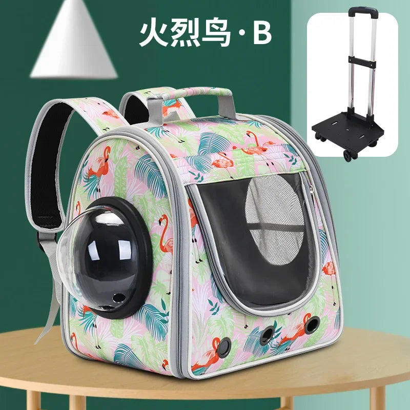 Cat Bag Handrail Shoulder Back