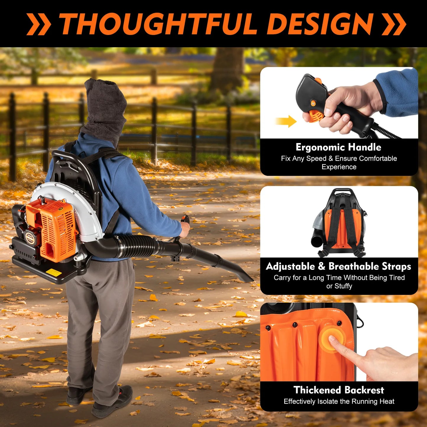 65CC 2 Stroke Petrol Backpack Leaf Blower