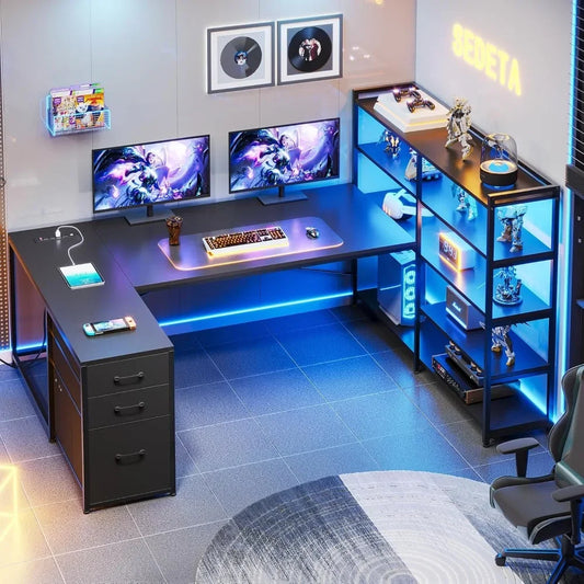 L-shaped Gaming Table,