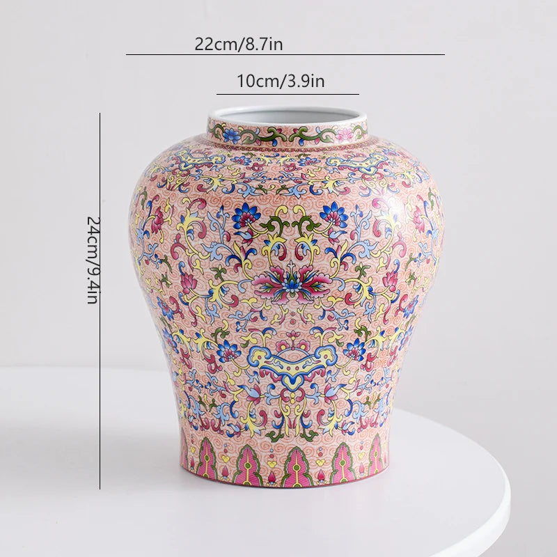 Chinese blue-and-white porcelain vintage ceramic vase for  flower arrangement