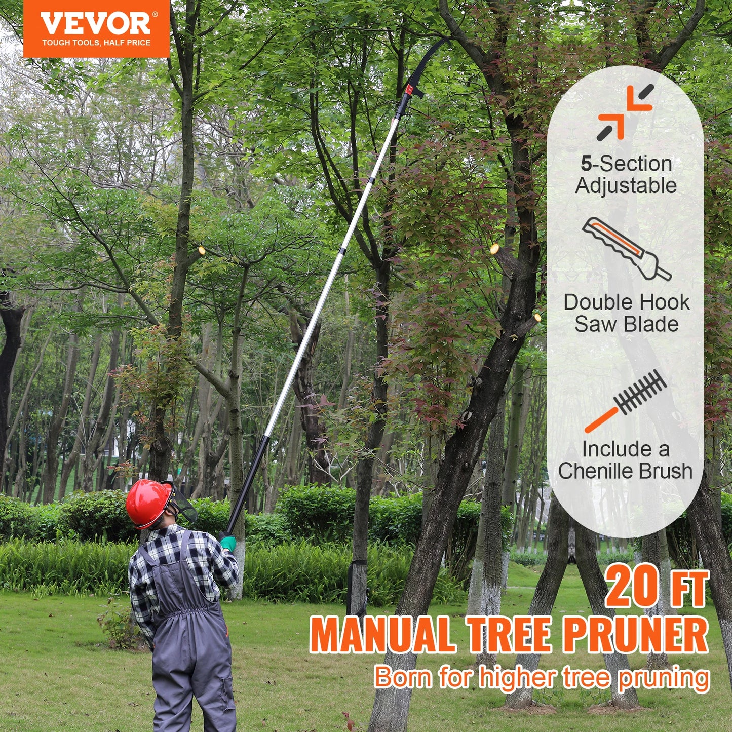 Manual Pole Saw Extendable Tree Pruner