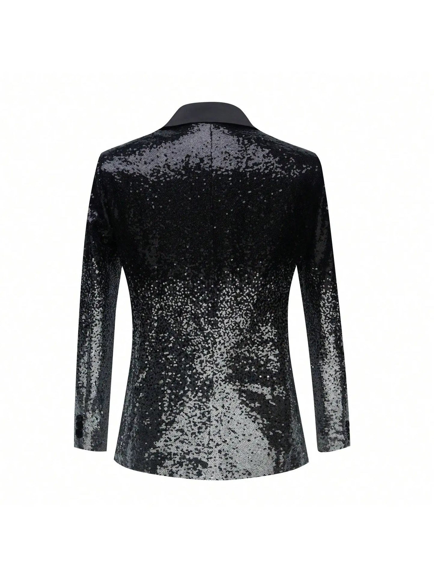 Men Sequin Shiny Prom Suit Jacket One Button and Blazers Tuxedo for Wedding Banquet