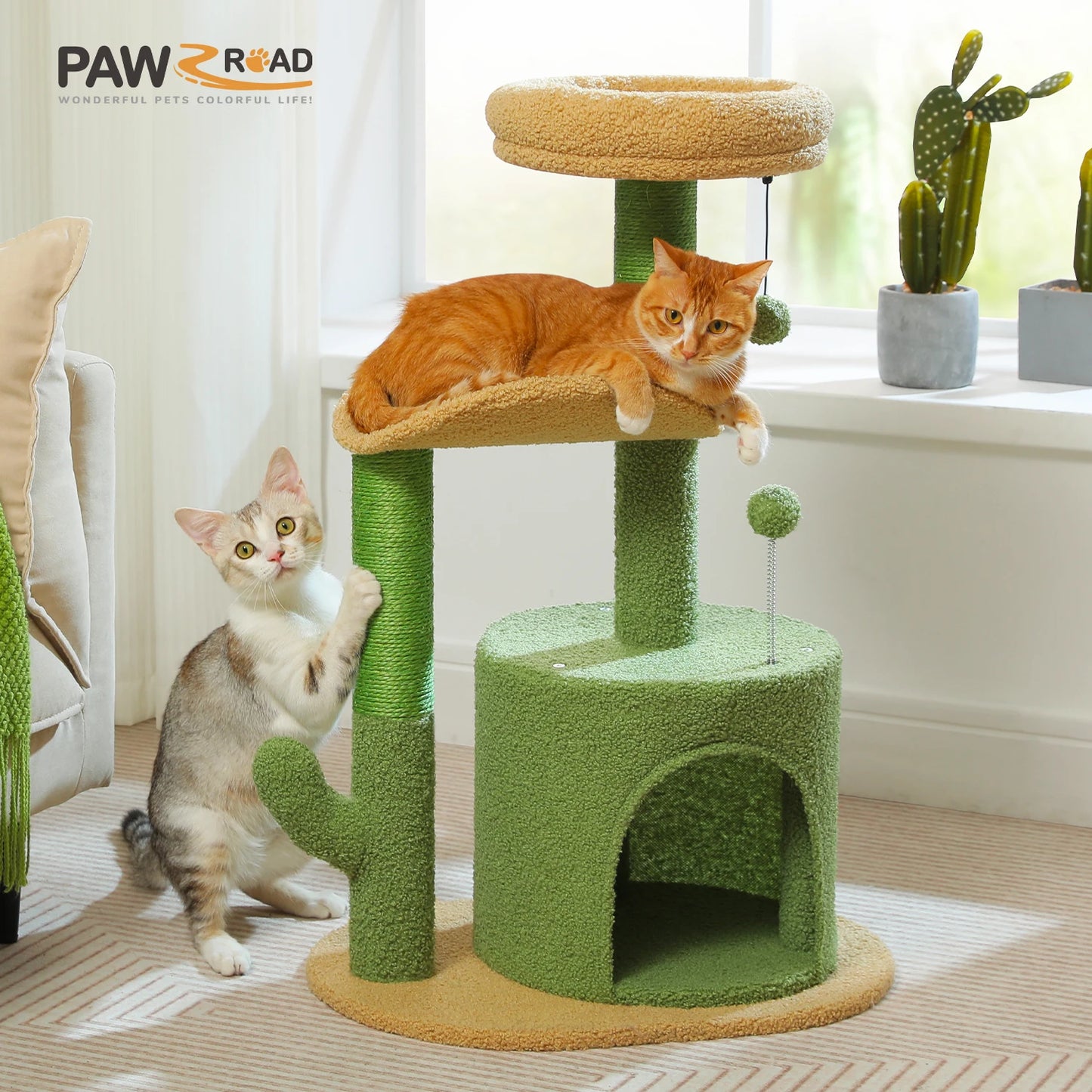 Flower Cat Tree for Indoor Cats,