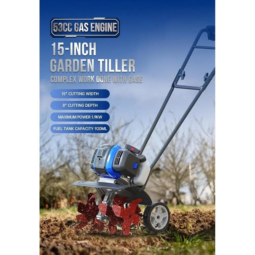 53cc Mini Garden Tiller Cultivator