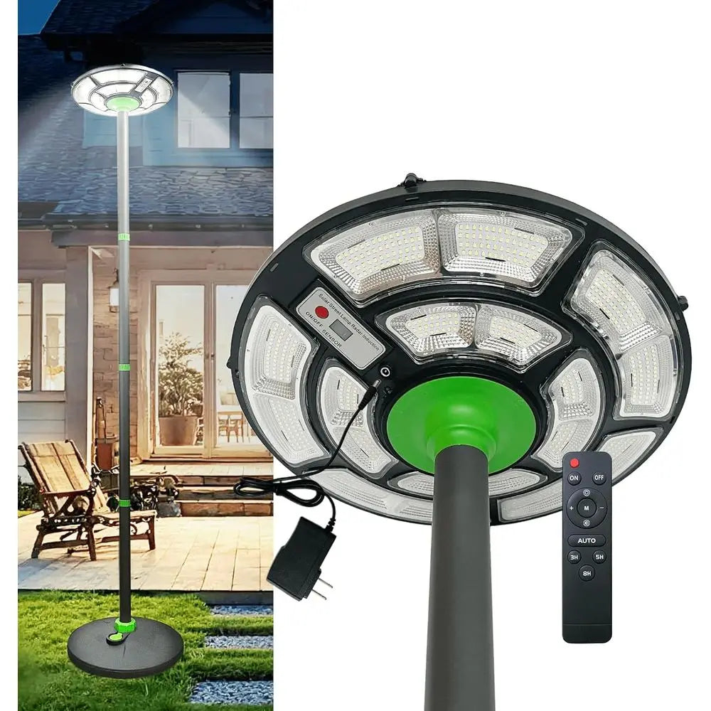 r Street Light Outdoor Waterproo with Pole & Base, 83.5'' Dusk to LED r Lamp Post Light or Yard Garden Patio Lawn, with Motion S