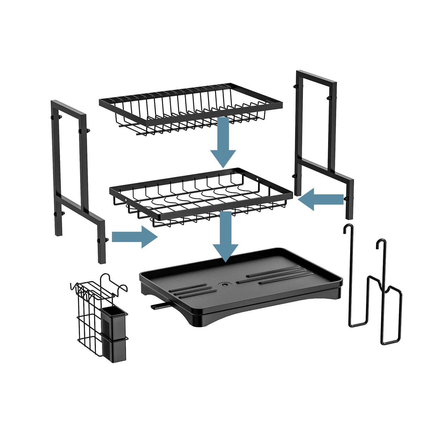 2 Tier Dish Drying Rack