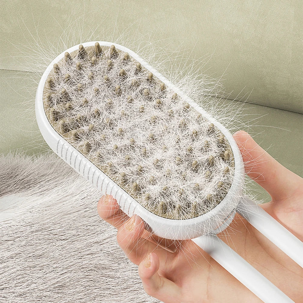 Brush With Electric Water Spray Cat Dog Grooming