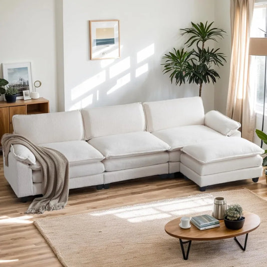 Deep Seat Couch with Ottoman, Sofas Sleeper
