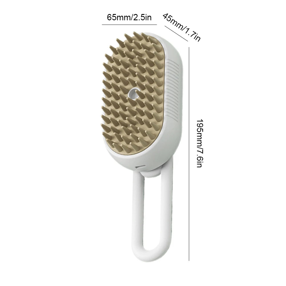 Brush With Electric Water Spray Cat Dog Grooming