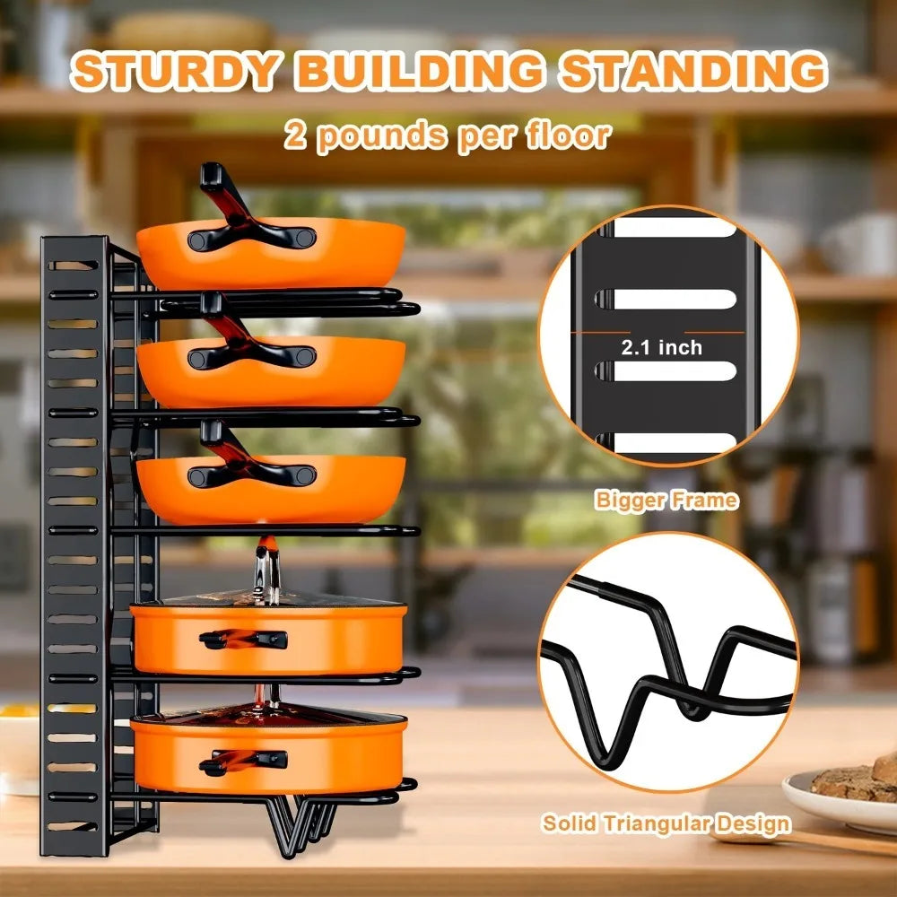 2 Pack Pot and Pan Rack,