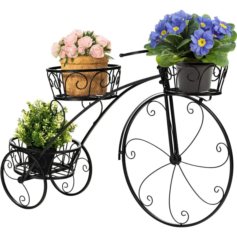 3-Tier Metal Bicycle Planter -