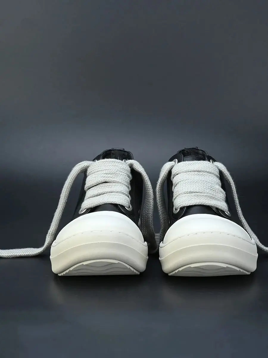 Men Shoe Black Canvas Low Top