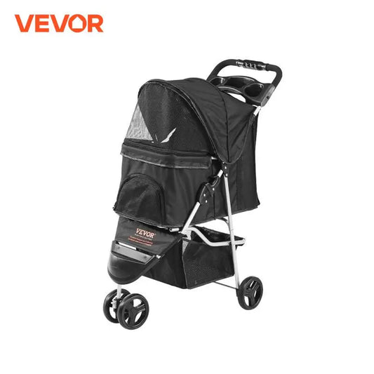 VEVOR 35lbs 3 Wheels Dog Stroller