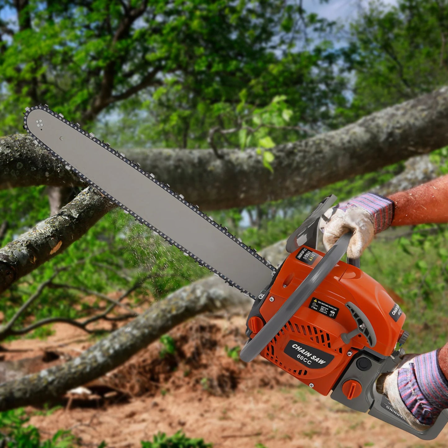 22" 60CC Gas Chainsaw