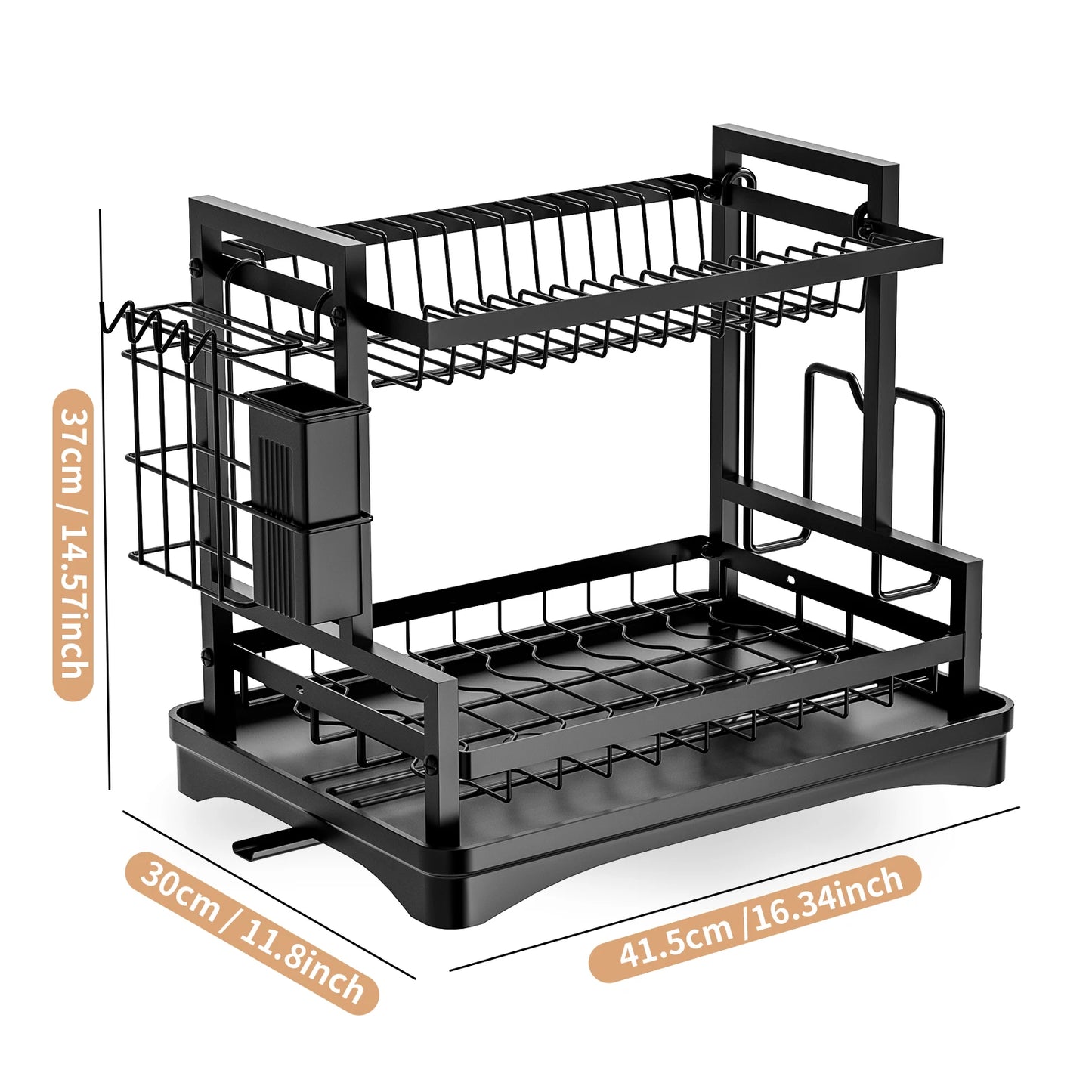2 Tier Dish Drying Rack