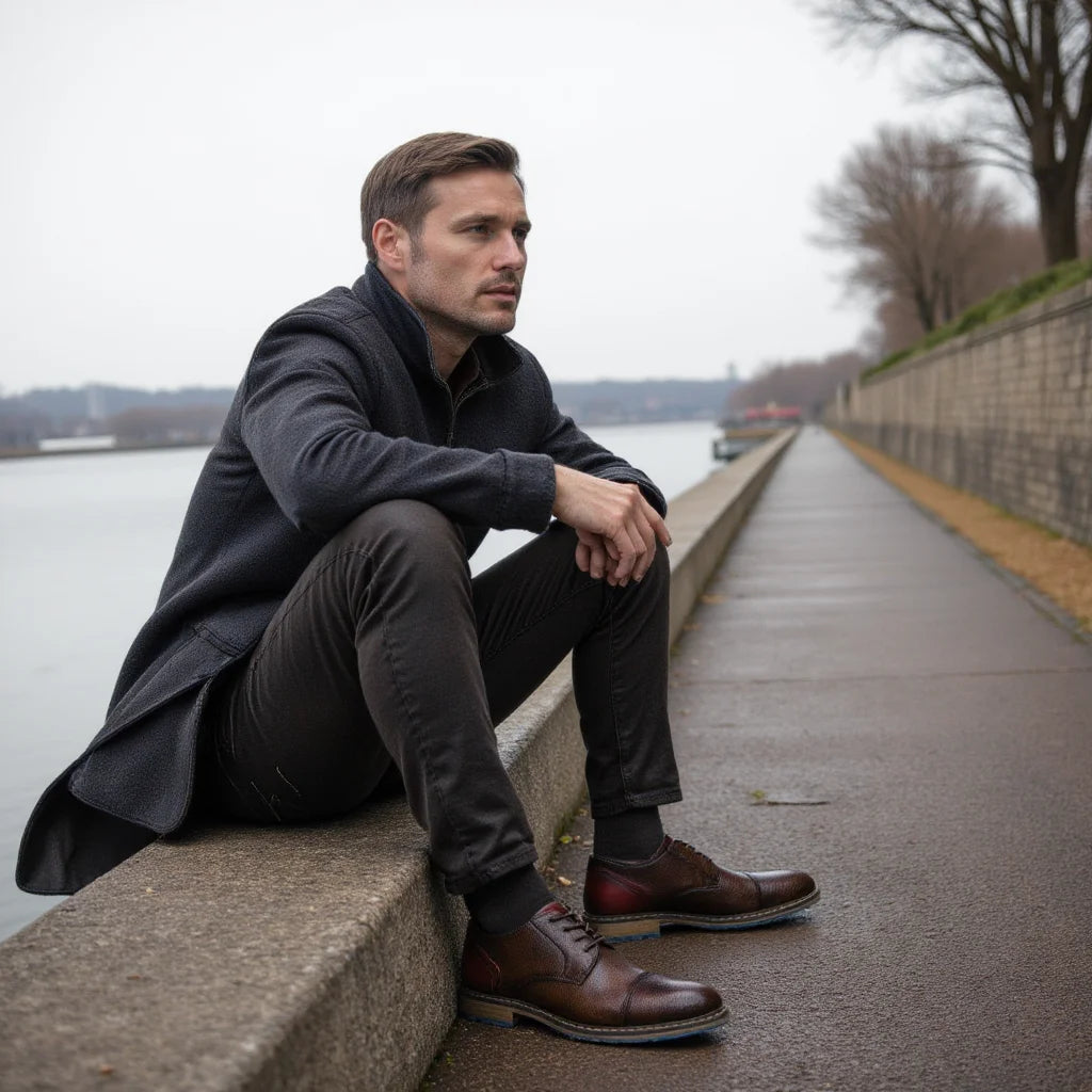 Retro Men Derby Shoes