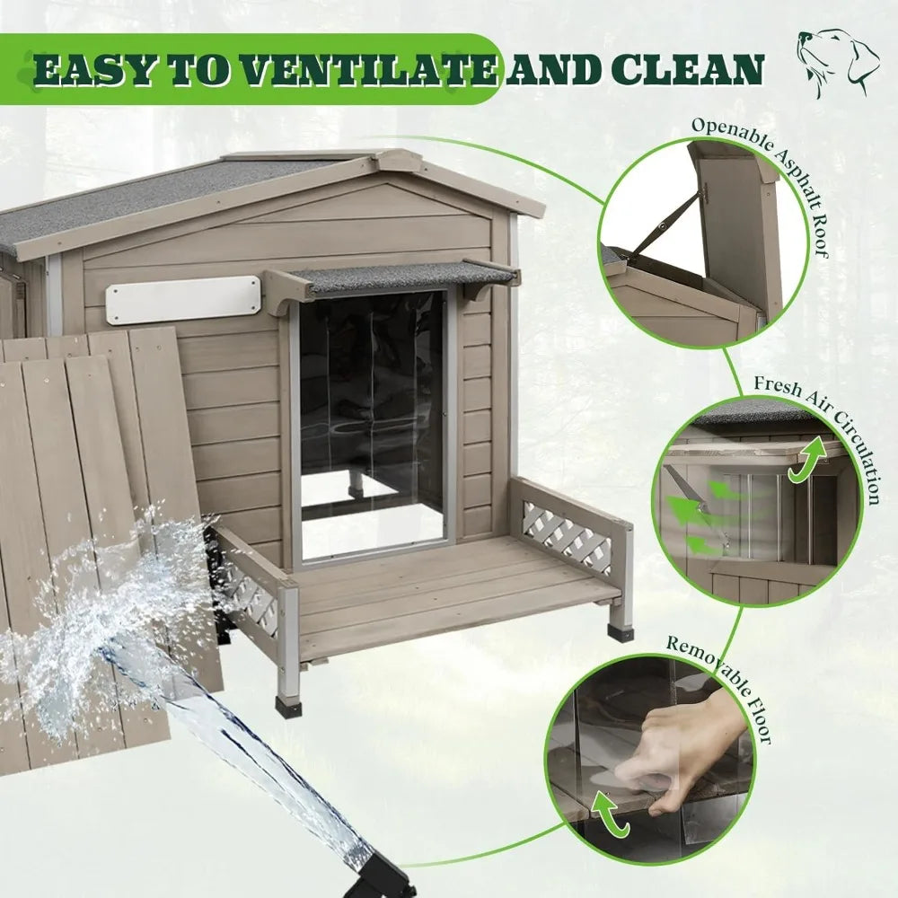 Dog House Weatherproof & Wooden