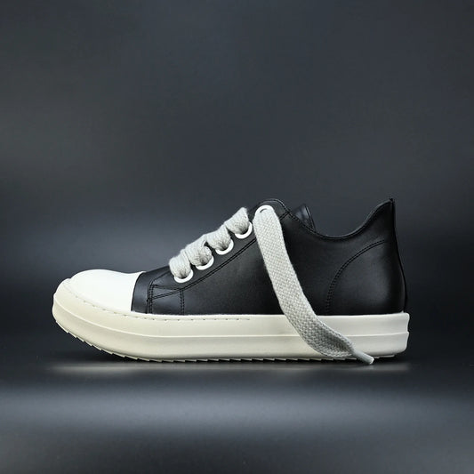 Men Shoe Black Canvas Low Top