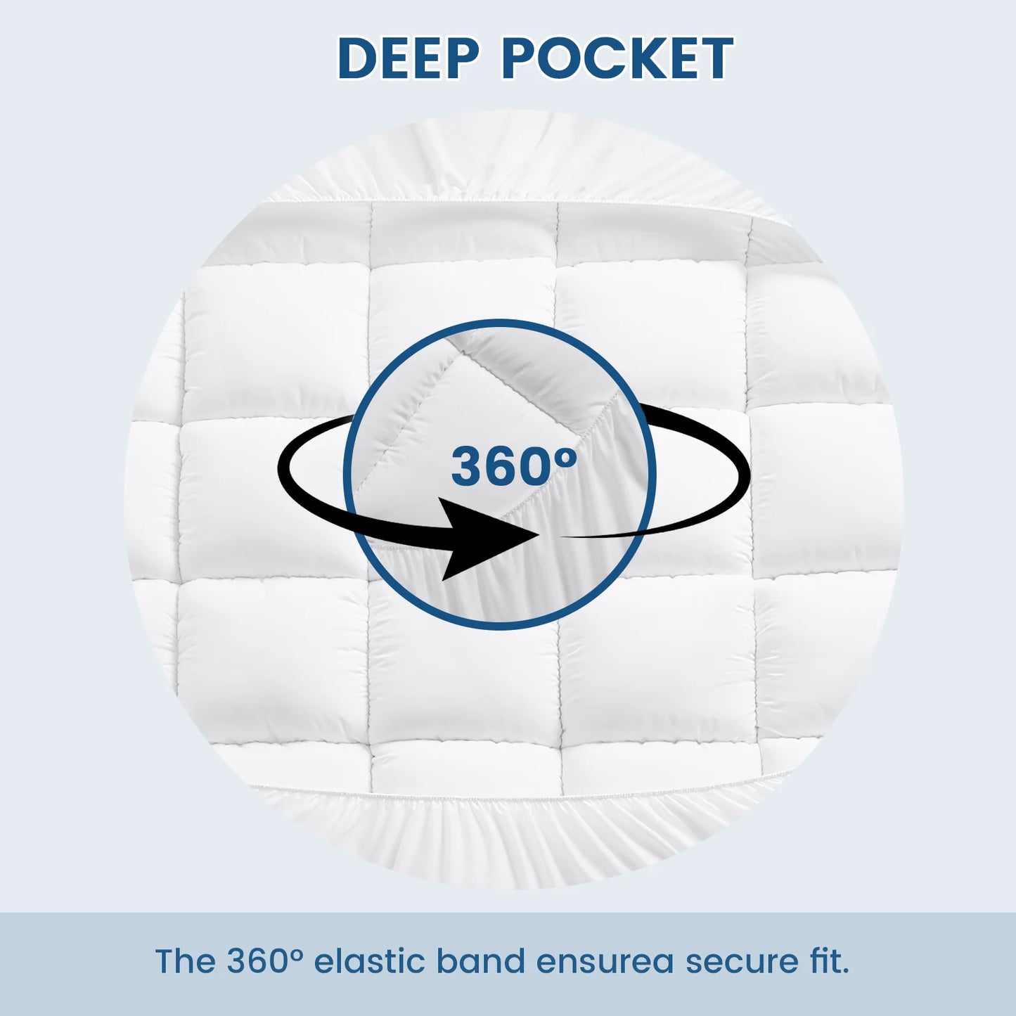 Extra Thick Mattress Pad Cover