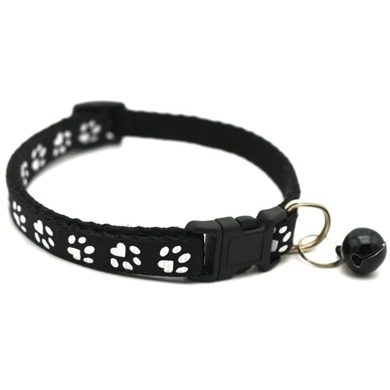 Fashion Rainbow Flower Cat Collar With Bell Kitten Puppy Necklace Adjustable Buckle Lace Kitten Collar Dog Accessories