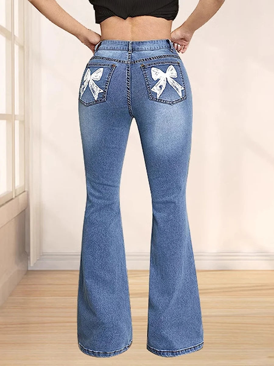 Women s High Waist Flare Jeans