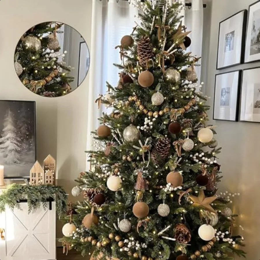 Winter Decorations 12Pcs Artificial Berry Stems White Berry Picks for Christmas Holiday Home