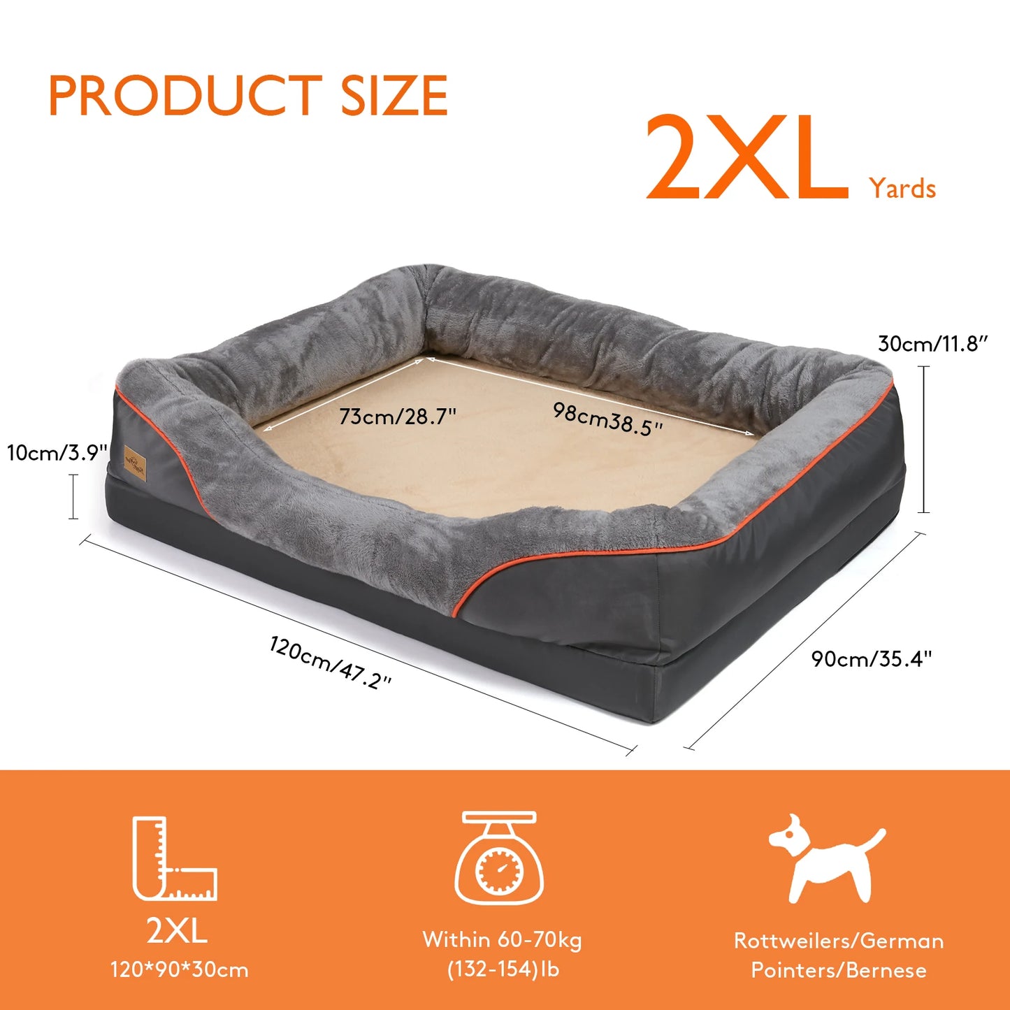 Dog Bed Super Soft Orthopedic Foam
