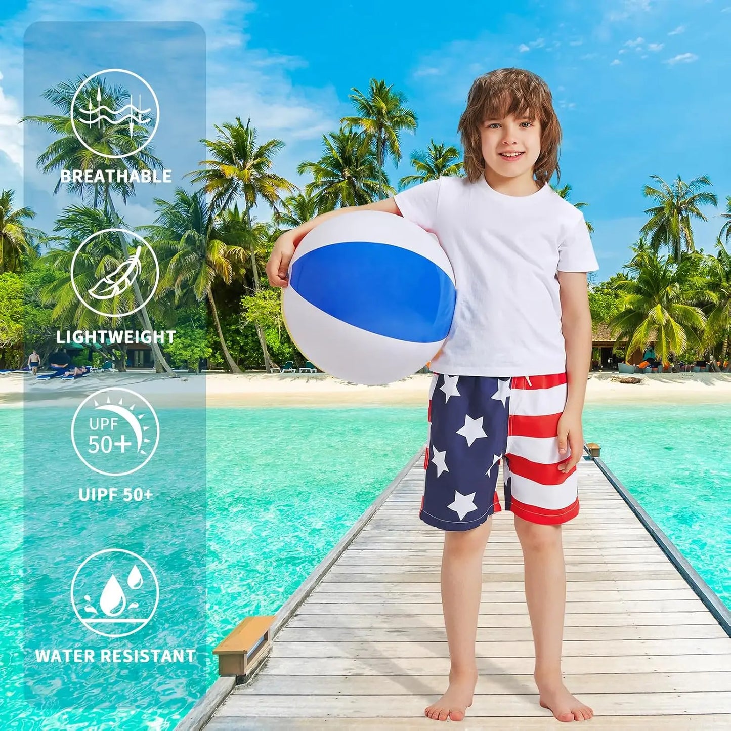 Boys Swim Trunks Compression Liner
