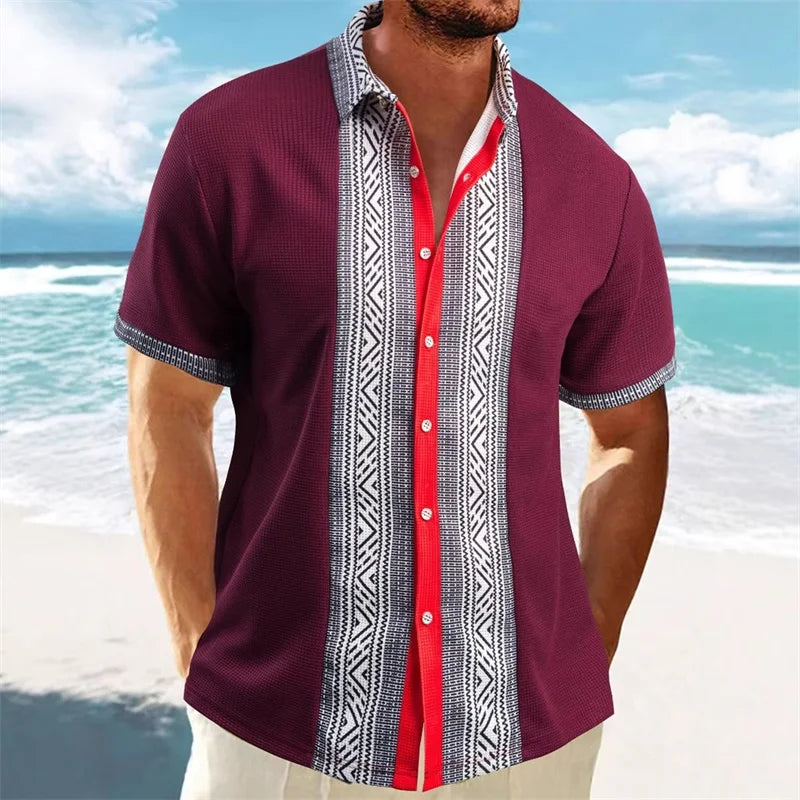 Men s Vintage Style Collared Shirt