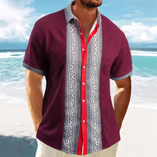 Men s Vintage Style Collared Shirt