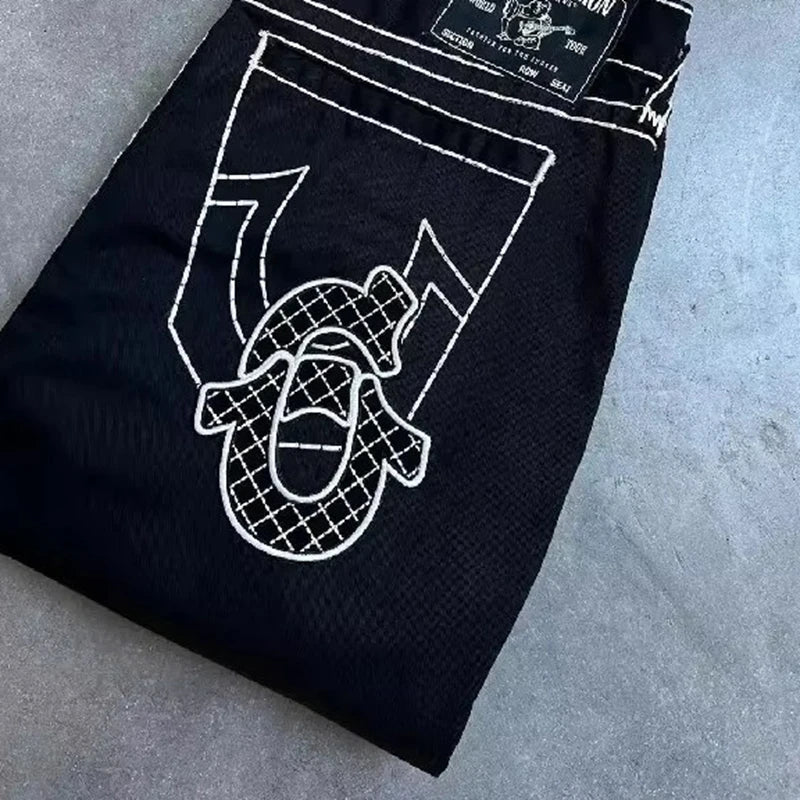 Man Loose Baggy Jeans Hip Hop