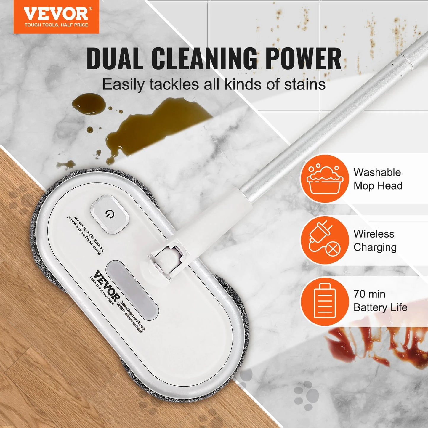 VEVOR Cordless Electric Mop