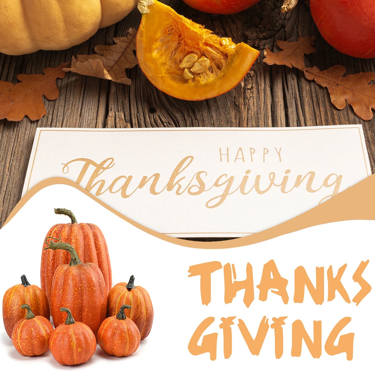 Fake Foam Pumpkins for Halloween decorations Realistic Artificial Pumpkin Ornaments