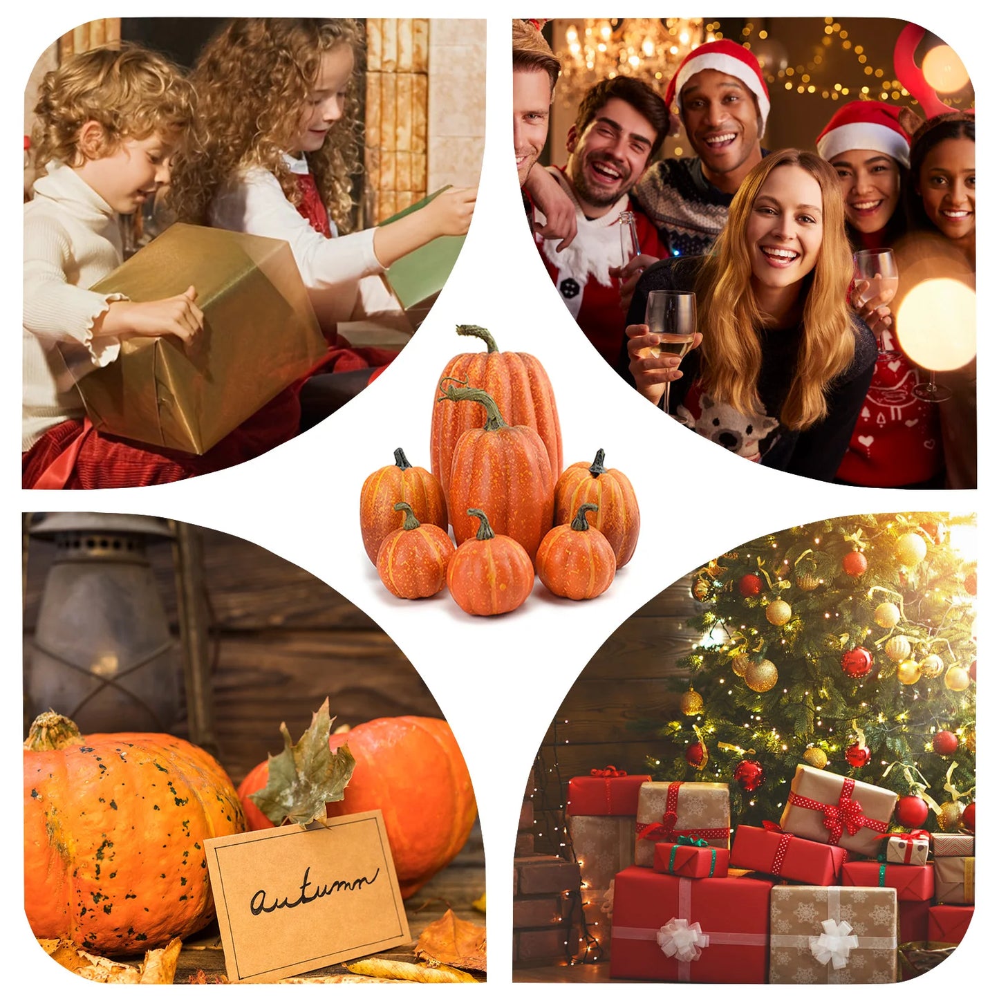 Fake Foam Pumpkins for Halloween decorations Realistic Artificial Pumpkin Ornaments