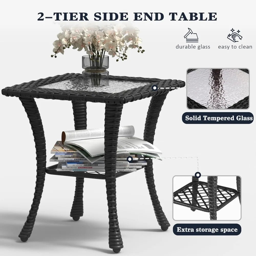 6 Pieces Outdoor Patio Furniture Set,