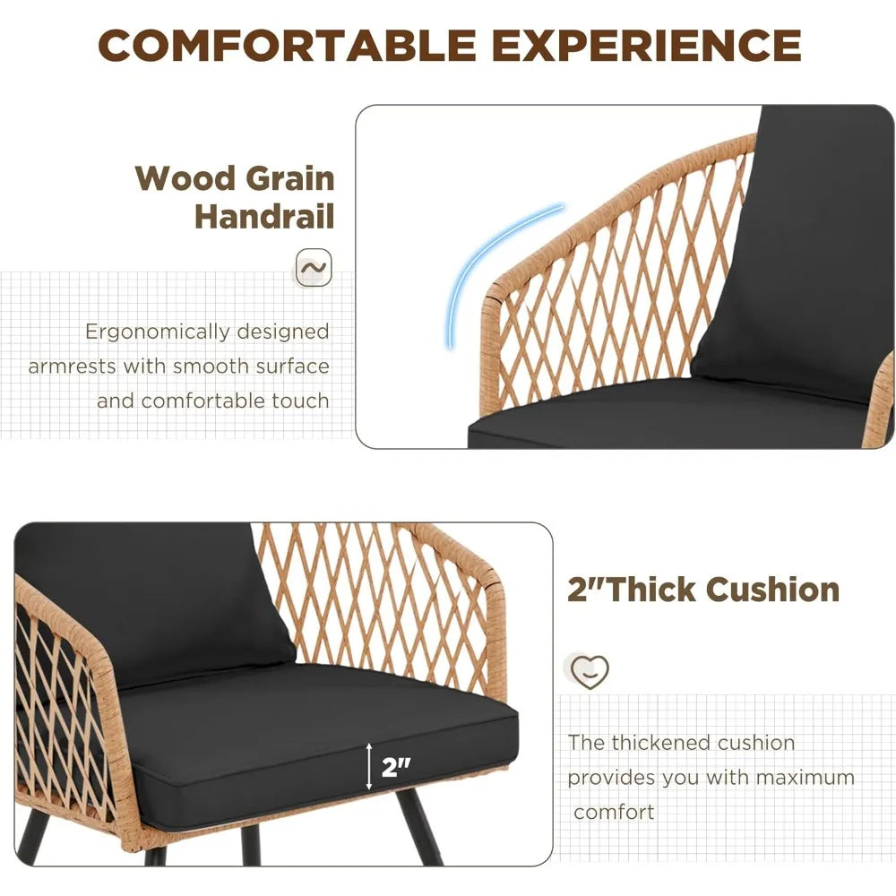 7-Piece All-Weather Rattan Patio Dining Set