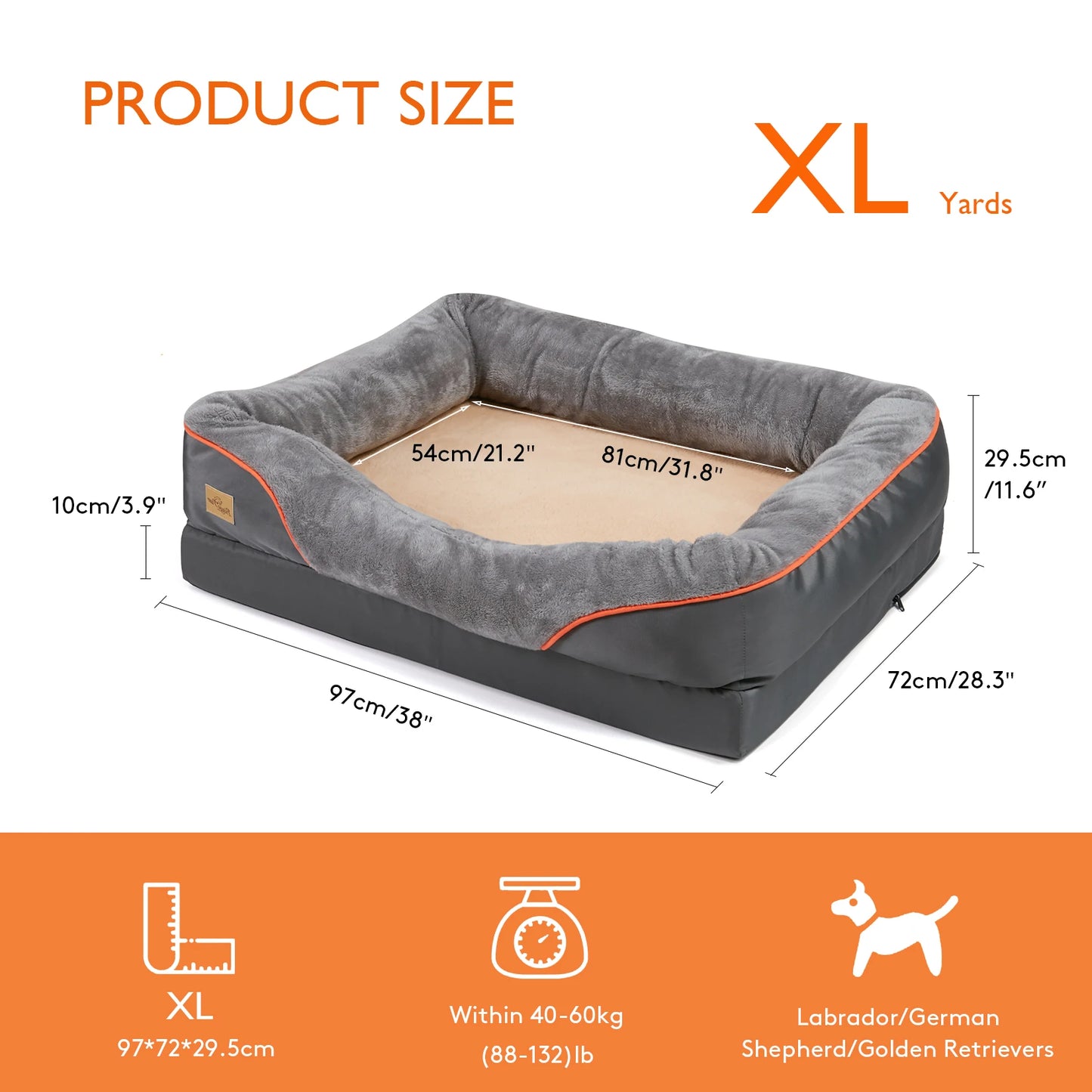 Dog Bed Super Soft Orthopedic Foam