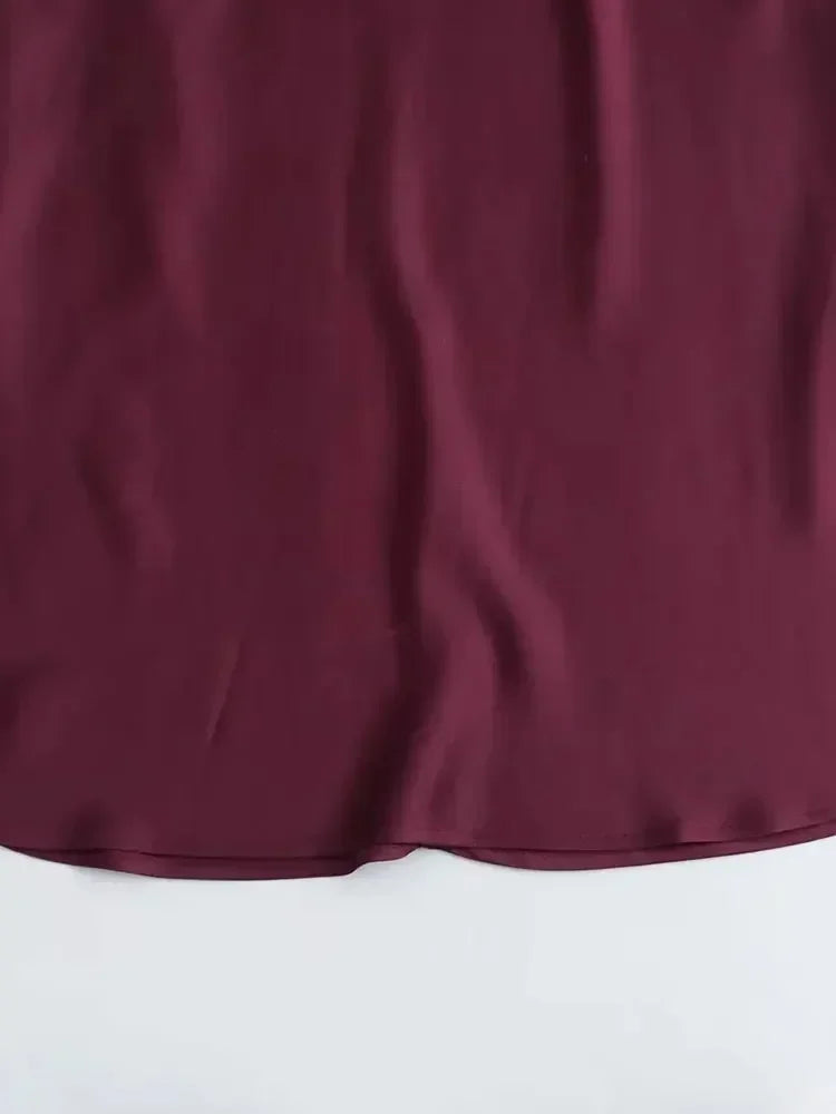 Midi Satin Dress Woman Long Dresses For Women Chic And Elegant Dresses Female Party Dress