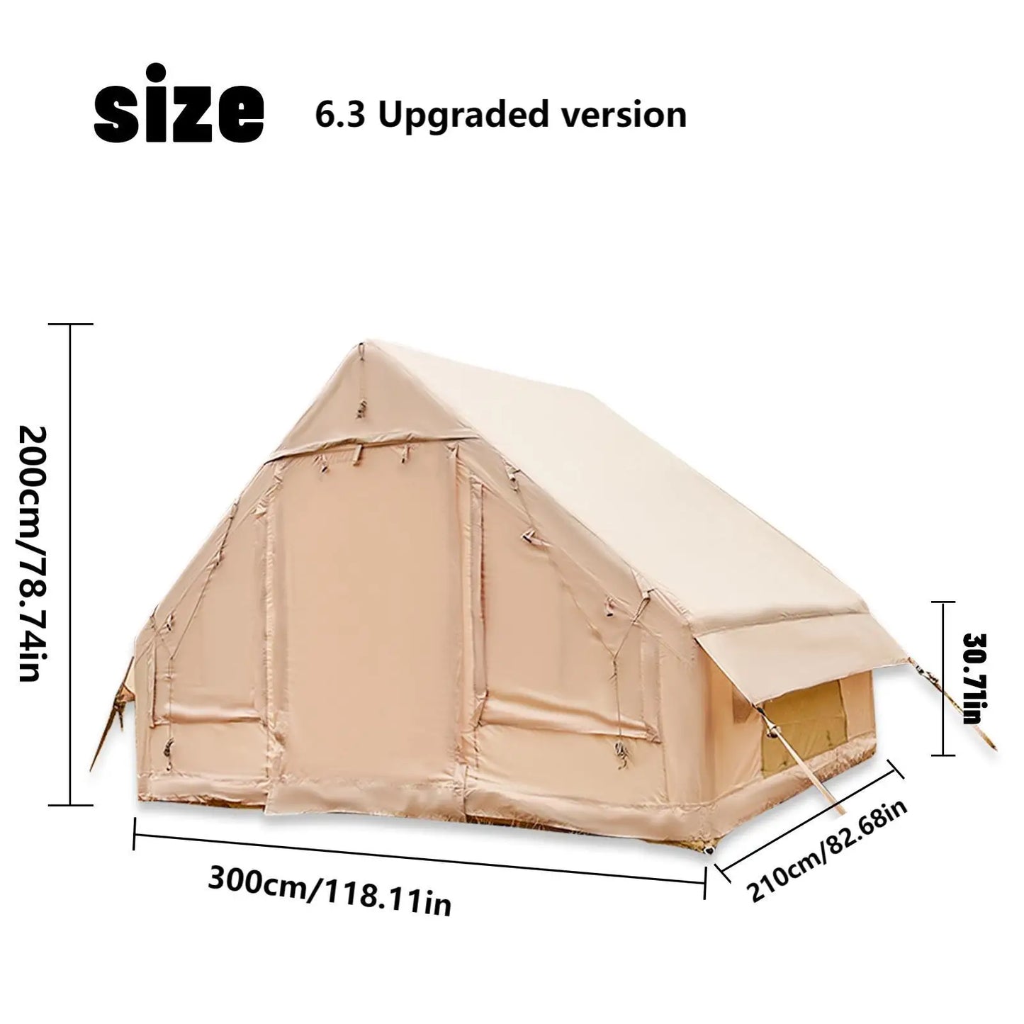 Inflatable Camping Tent Easy Setup Waterproof Windproof Outdoor Self-Supporting blow up tent portable house hiking