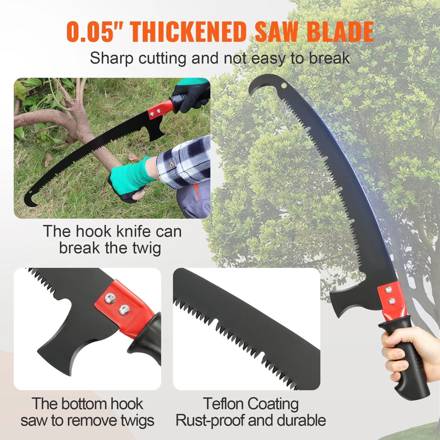 Manual Pole Saw Extendable Tree Pruner