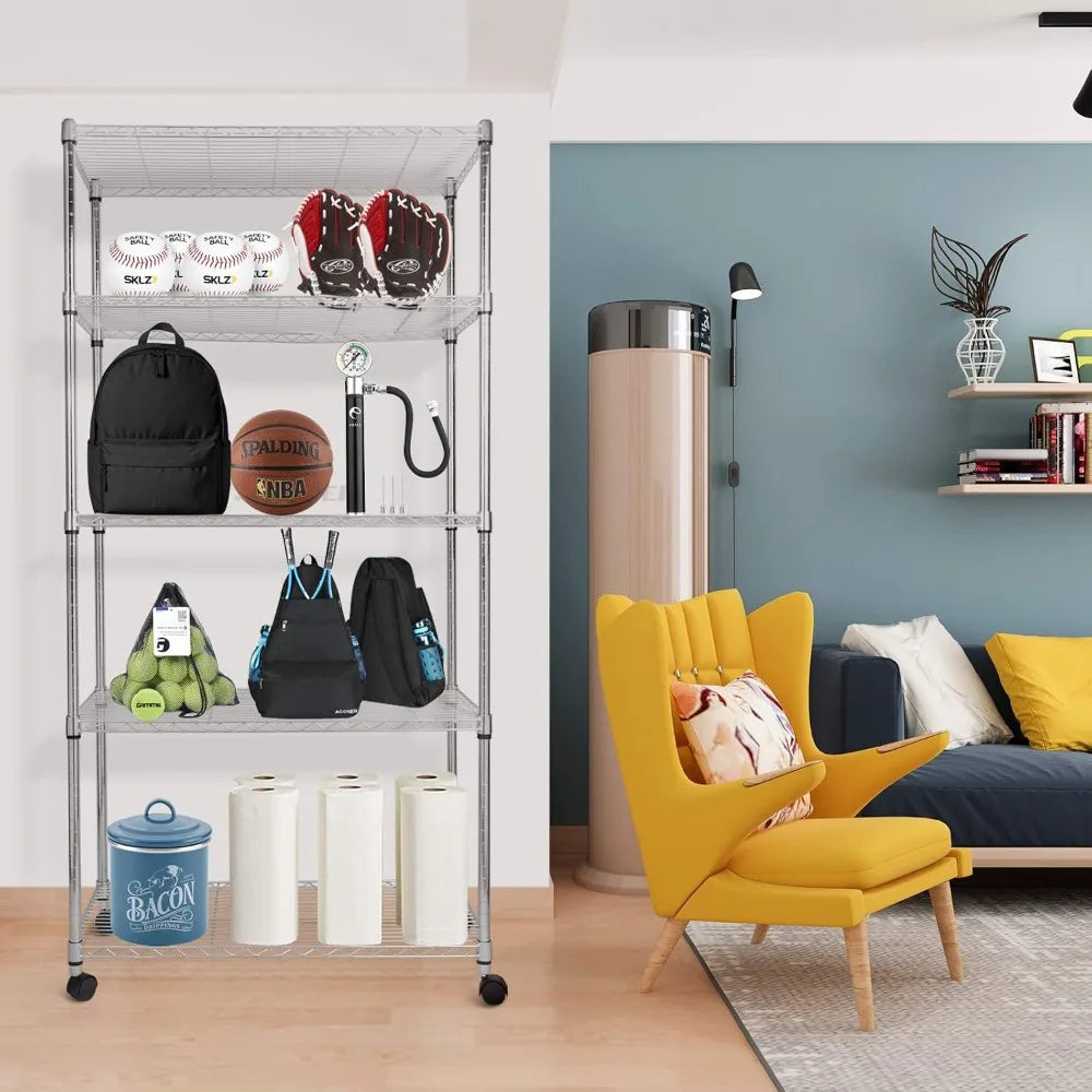 5-Shelf Heavy Duty Storage Shelves,