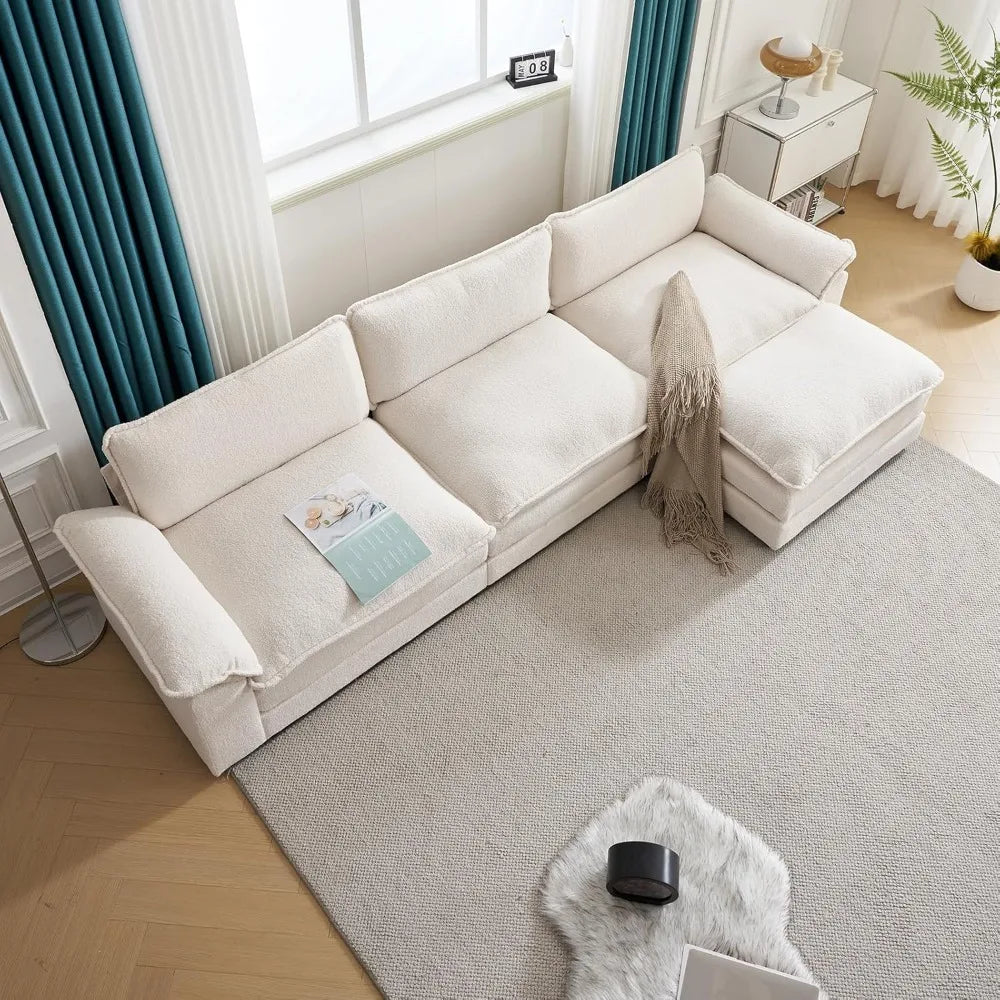 Deep Seat Couch with Ottoman, Sofas Sleeper