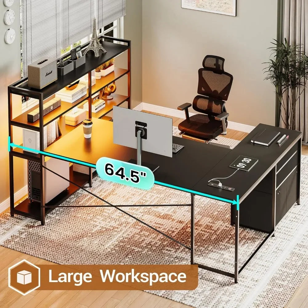 L-shaped Gaming Table,