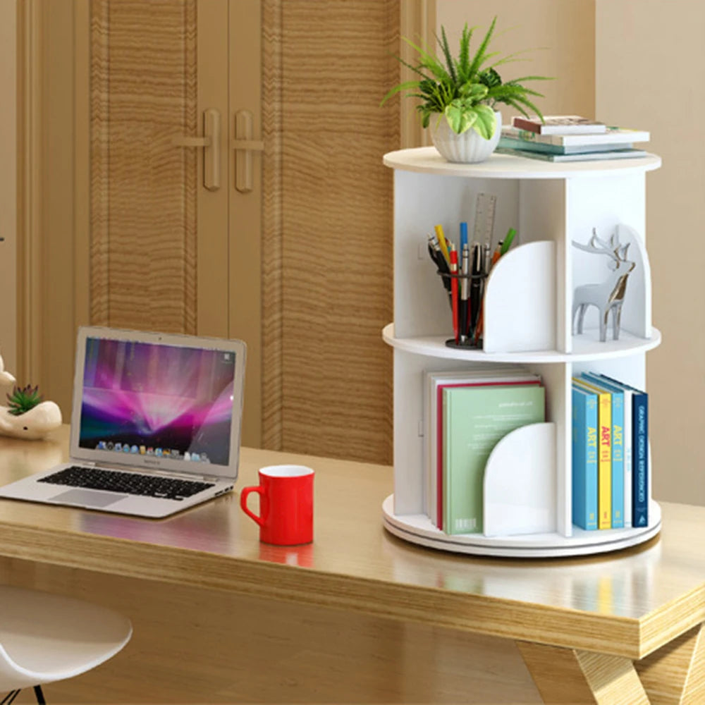 360° Rotating Bookshelf