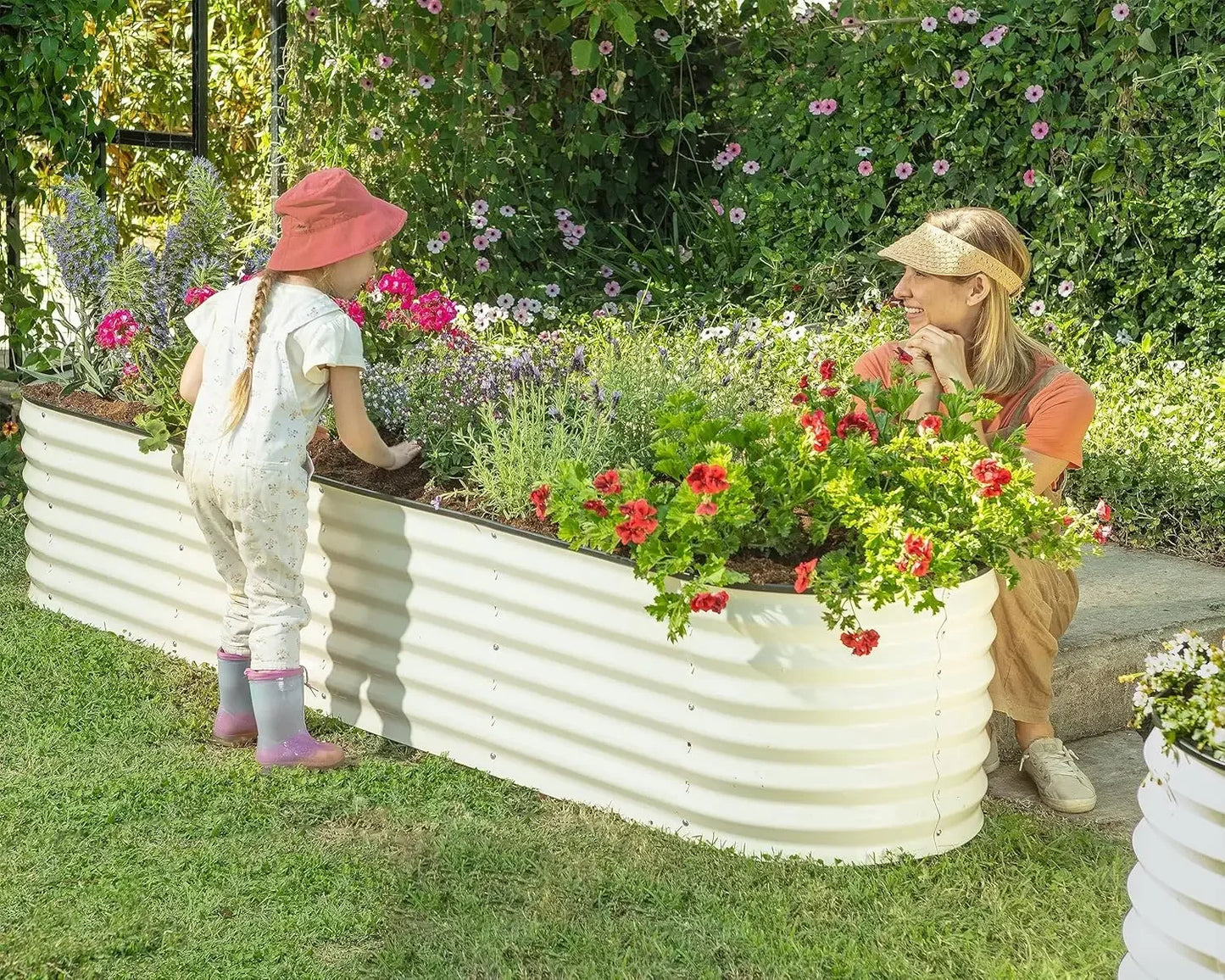 Galvanized Steel Raised Garden Bed ，