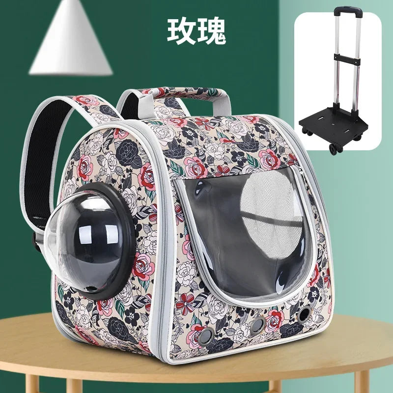 Cat Bag Handrail Shoulder Back