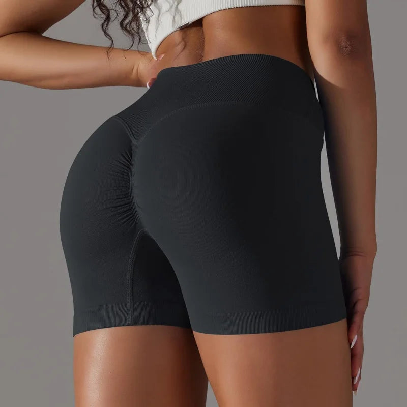 3 Pieces Women Hip Sports Pants High Elastic Breathable Running Biker High Waist
